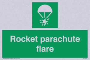 Rocket parachute flare