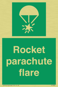 Rocket parachute flare