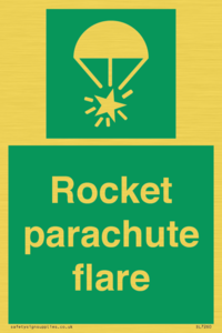 Rocket parachute flare