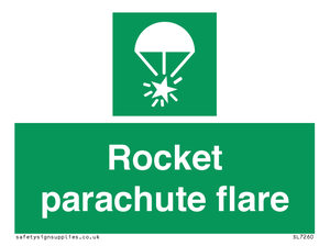 Rocket parachute flare
