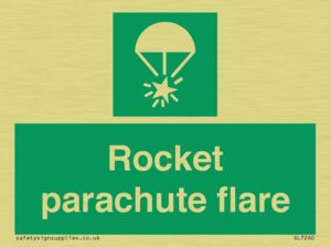 Rocket parachute flare