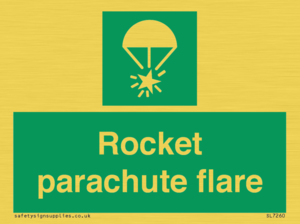 Rocket parachute flare