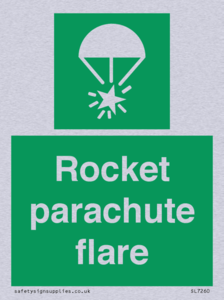 Rocket parachute flare