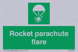 Rocket parachute flare