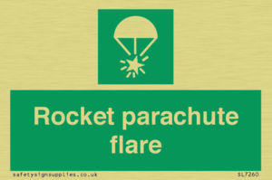 Rocket parachute flare