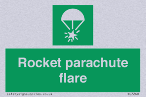 Rocket parachute flare