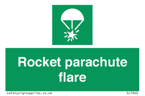 Rocket parachute flare