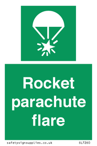 Rocket parachute flare