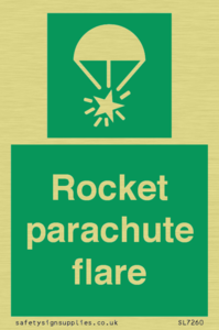 Rocket parachute flare