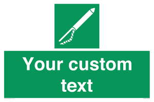 Custom sign safe condition Line throwing appliance