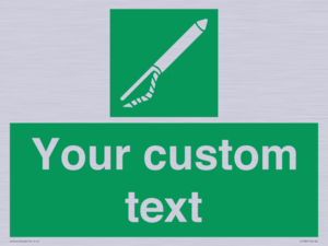 Custom sign safe condition Line throwing appliance