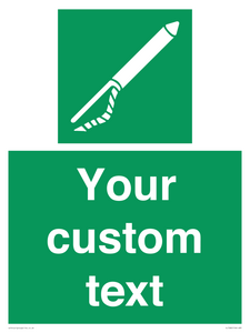 Custom sign safe condition Line throwing appliance