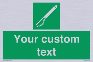 Custom sign safe condition Line throwing appliance