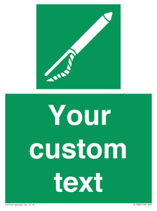 Custom sign safe condition Line throwing appliance