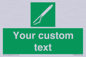 Custom sign safe condition Line throwing appliance