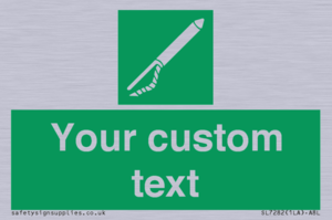 Custom sign safe condition Line throwing appliance