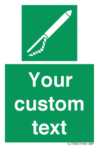 Custom sign safe condition Line throwing appliance