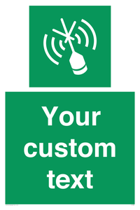 Custom sign safe condition Emergency position beacon