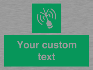 Custom sign safe condition Emergency position beacon