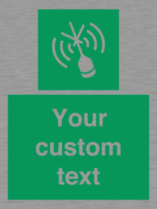Custom sign safe condition Emergency position beacon