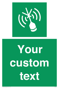 Custom sign safe condition Emergency position beacon
