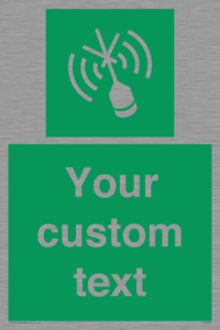 Custom sign safe condition Emergency position beacon