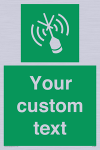 Custom sign safe condition Emergency position beacon