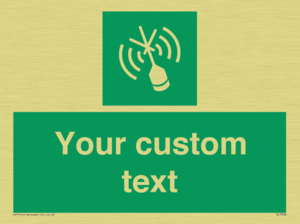 Custom sign safe condition Emergency position beacon