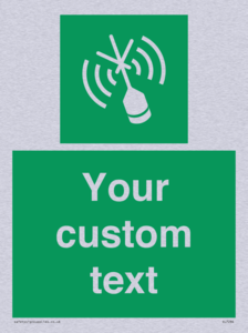 Custom sign safe condition Emergency position beacon