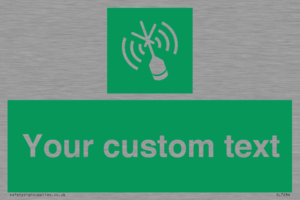 Custom sign safe condition Emergency position beacon