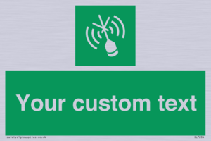 Custom sign safe condition Emergency position beacon