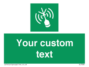 Custom sign safe condition Emergency position beacon