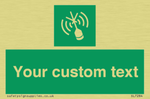 Custom sign safe condition Emergency position beacon