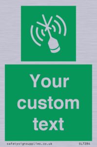 Custom sign safe condition Emergency position beacon