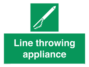 Line throwing appliance