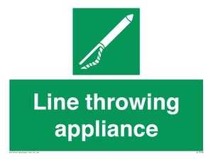 Line throwing appliance