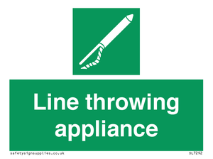 Line throwing appliance