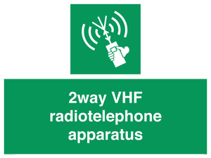 2way VHF radiotelephone apparatus