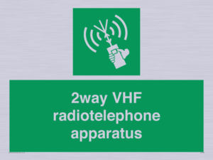 2way VHF radiotelephone apparatus