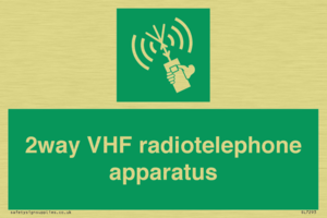 2way VHF radiotelephone apparatus