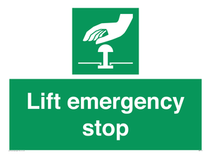 Lift emergency stop