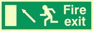 fire exit - safety sign