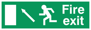 fire exit - safety sign