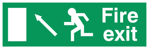 fire exit - safety sign