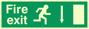 fire exit - safety sign