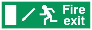 fire exit - safety sign