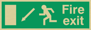 fire exit - safety sign