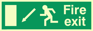 fire exit - safety sign