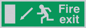 fire exit - safety sign