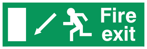 fire exit - safety sign